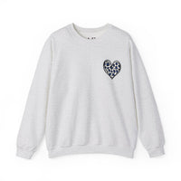 Blue & Black Cheer Mom Unisex Heavy Blend™ Crewneck Sweatshirt