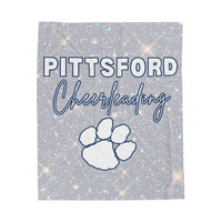 Pittsford Cheerleading Velveteen Plush Blanket